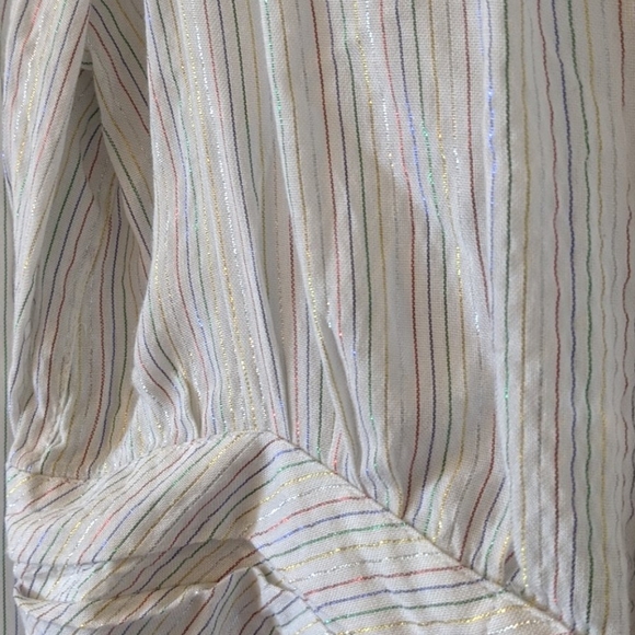 Rainbow metallic stripe Soho blouse - Picture 2 of 5